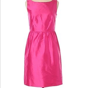 J. Crew pink silk cocktail dress